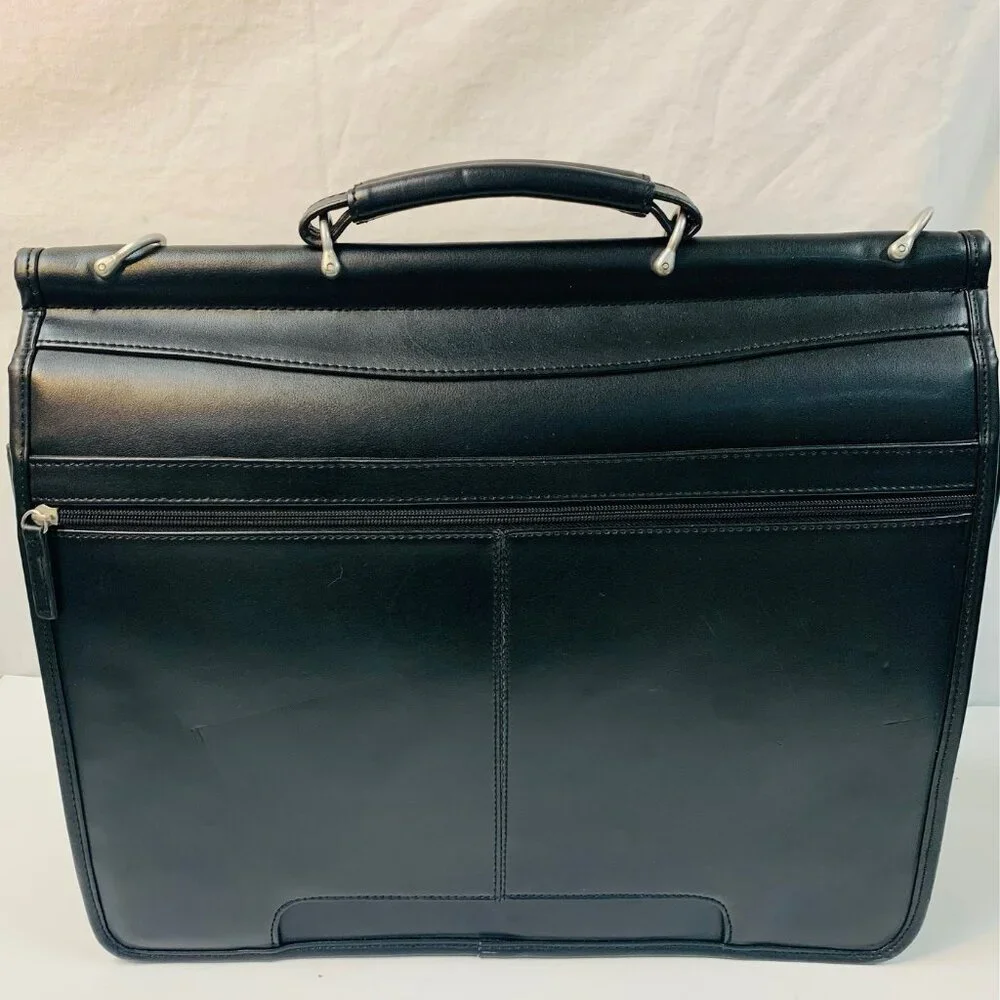 Samsonite Black Leather Portfolio Briefcase